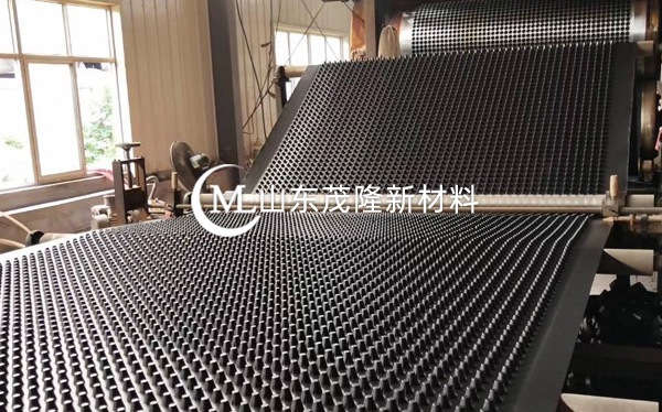 《网盛项目》无纺土工布、凹凸排水板施工